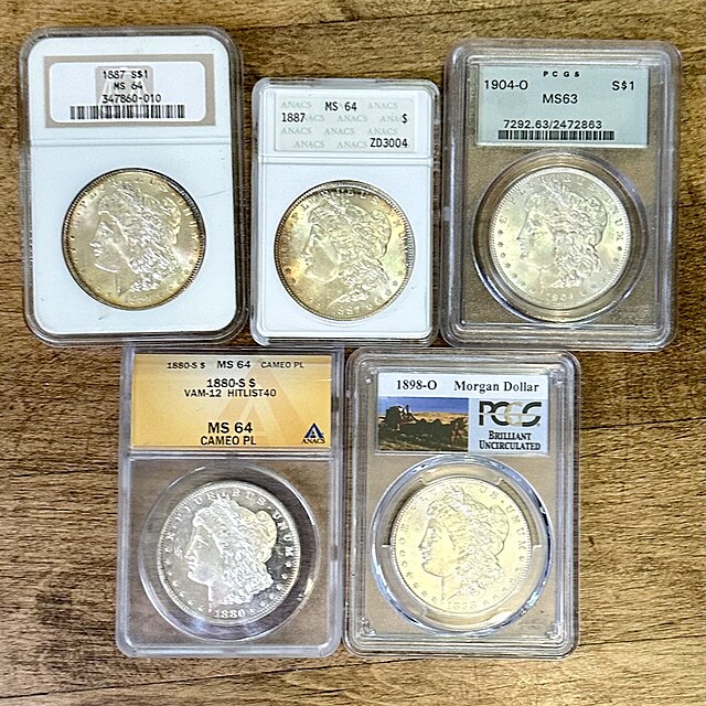 PCGS, NGC, And ANACS are the only trustworthy grading services you should consider when purchasing slabbed, or graded, US Coins. There are other companies for Paper currency like PMG.