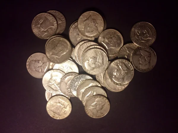 This lot of collectible coins is for 1 roll of pre-1965 90% Silver half dollars. This lot has a face value of $10.00 but is worth much more for its silver content and melt value.