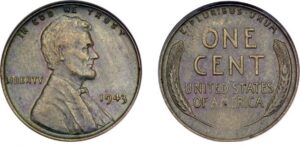 In 1943 all Wheat penny's minted were supposed to be struck on Steel Planchets, but some were struck on leftover Copper planchets from the year prior. These coins are extremely rare and valuable due to their rarity even in very bad condition.